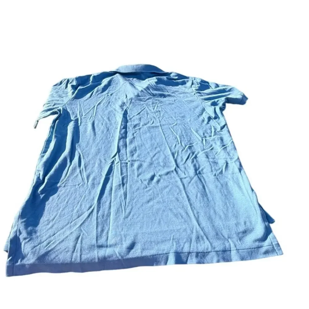 Polo Ralph Lauren 100% Cotton Polo Shirt - Light Blue - Size Large